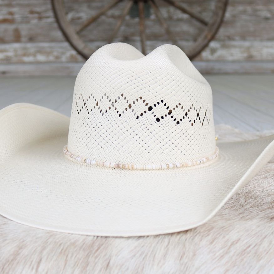 Beige Shell Hat Band - Josie