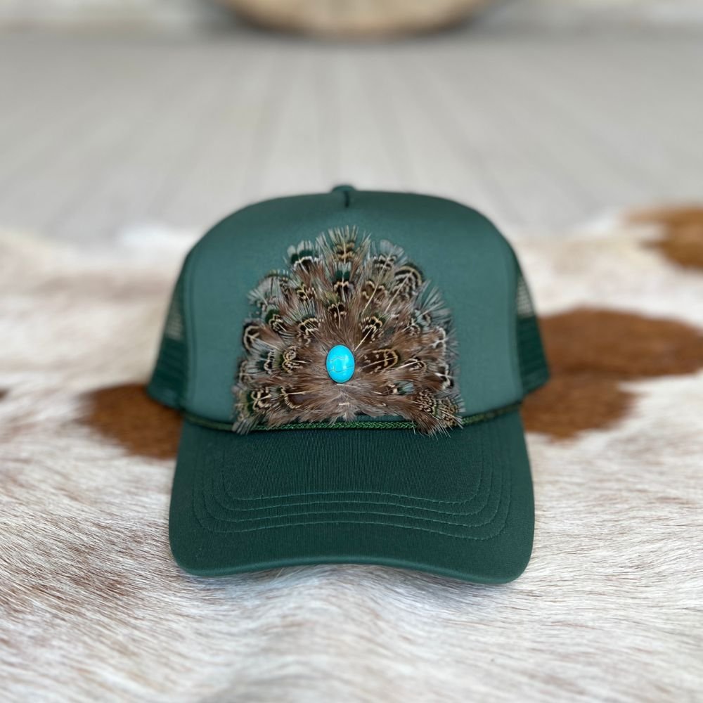 Feathered Trucker Caps