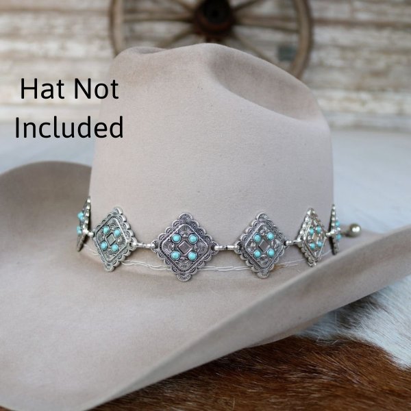 Silver Concho Hat Band - Sundancer