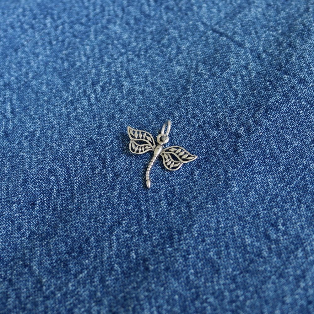 Dragonfly Charm Sterling Silver
