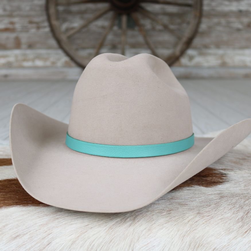 Leather Hat Band – Mint