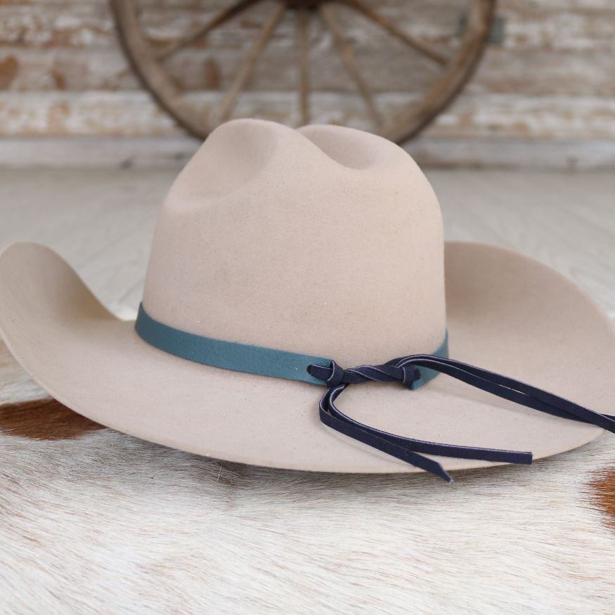 Blue Leather Hat Band Variety Pack - 4 Pack