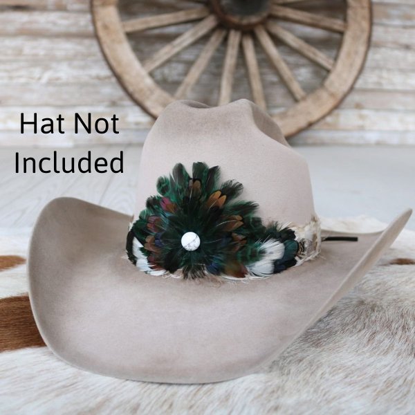 Feather Hat Band - Royal