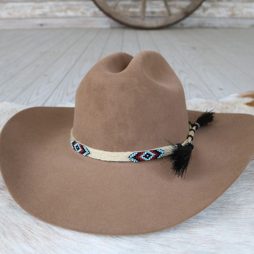 Horsehair Beaded Hat Band - Cheval