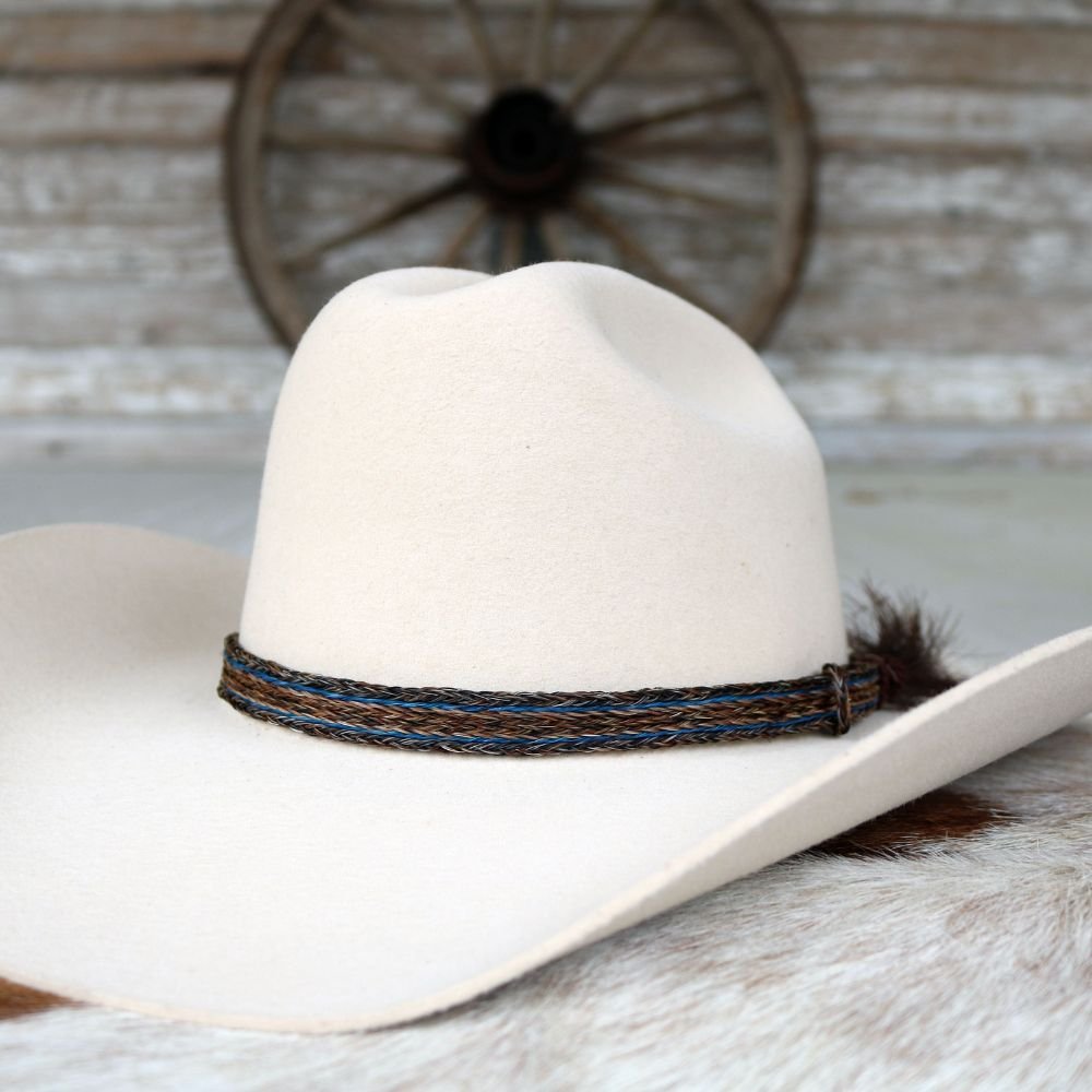 Horsehair Braided Single Tassel Hat Band - Taos