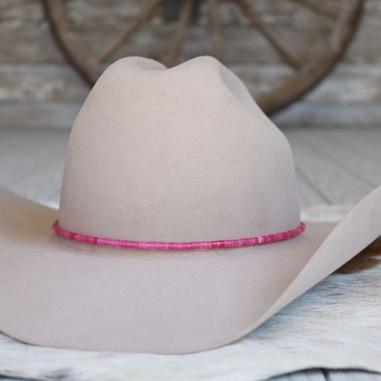 Hot Pink Stone Hat Band