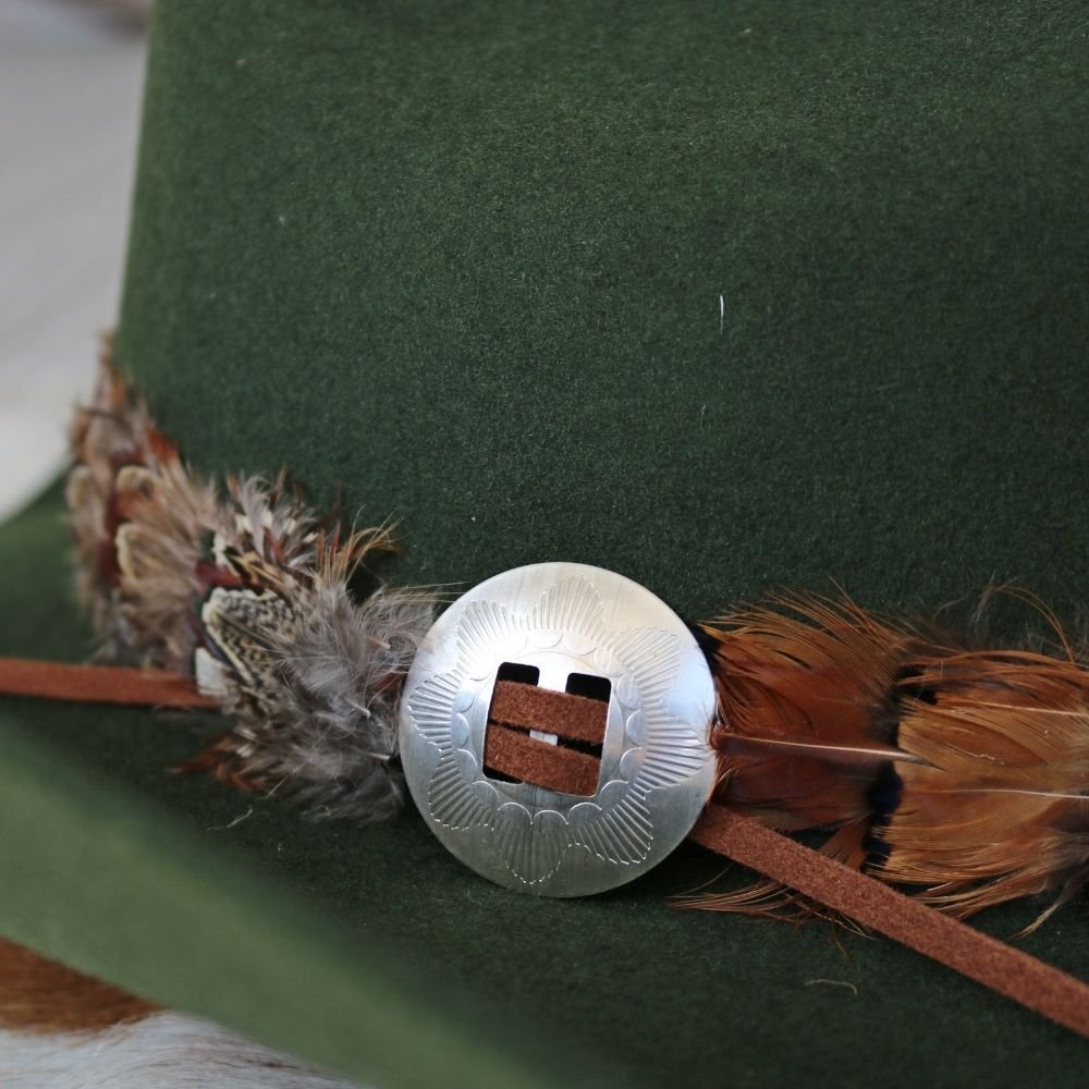 1.5" Slotted Stamped Concho .925