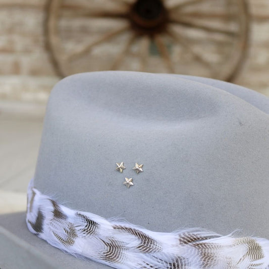 Sterling Silver Star Hat Pin Trio