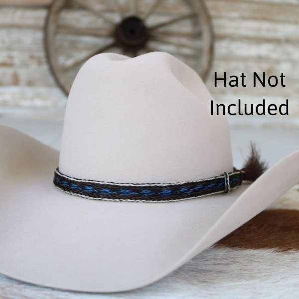 Horsehair Braided Single Tassel Hat Band - Bandera