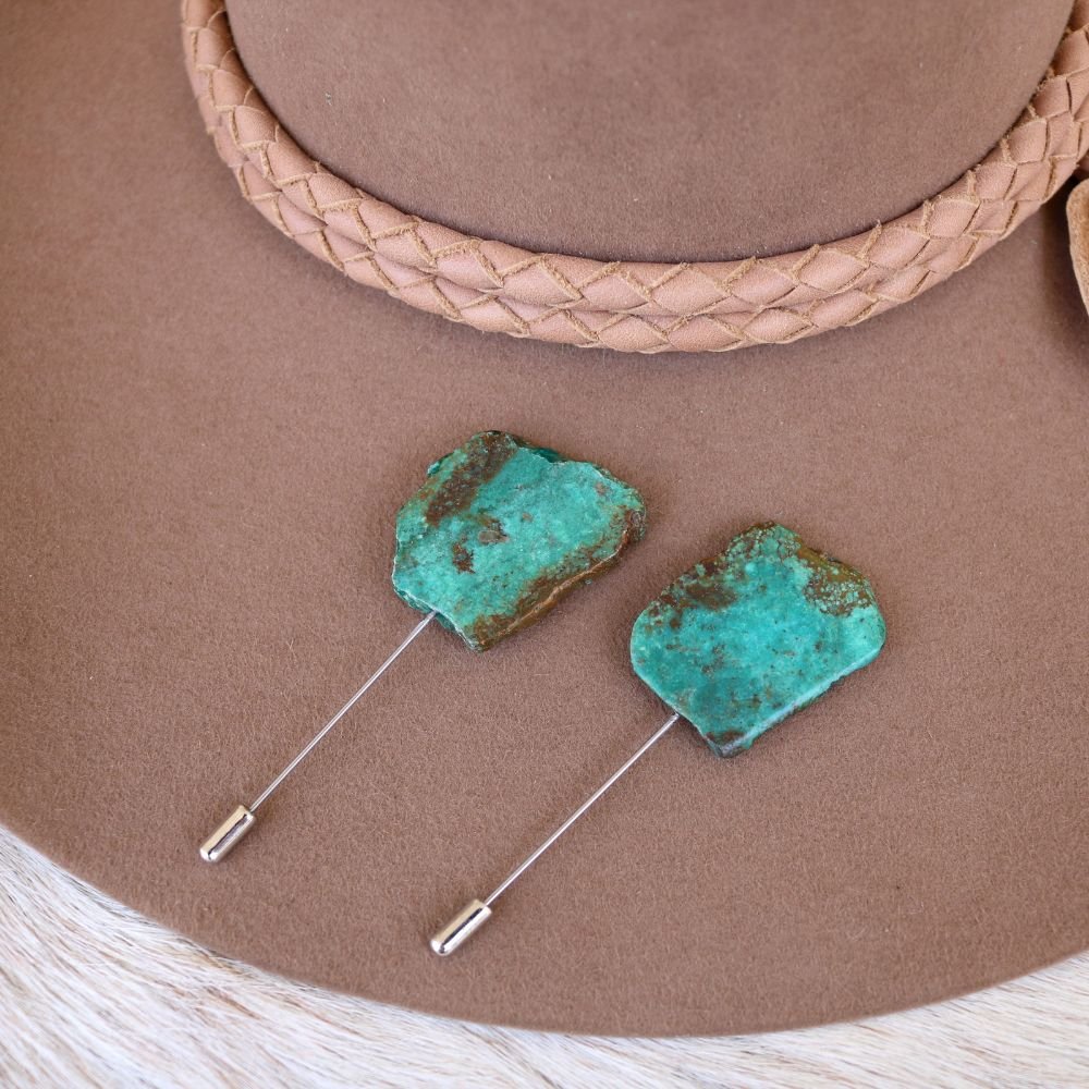 Natural Turquoise Hat Pin