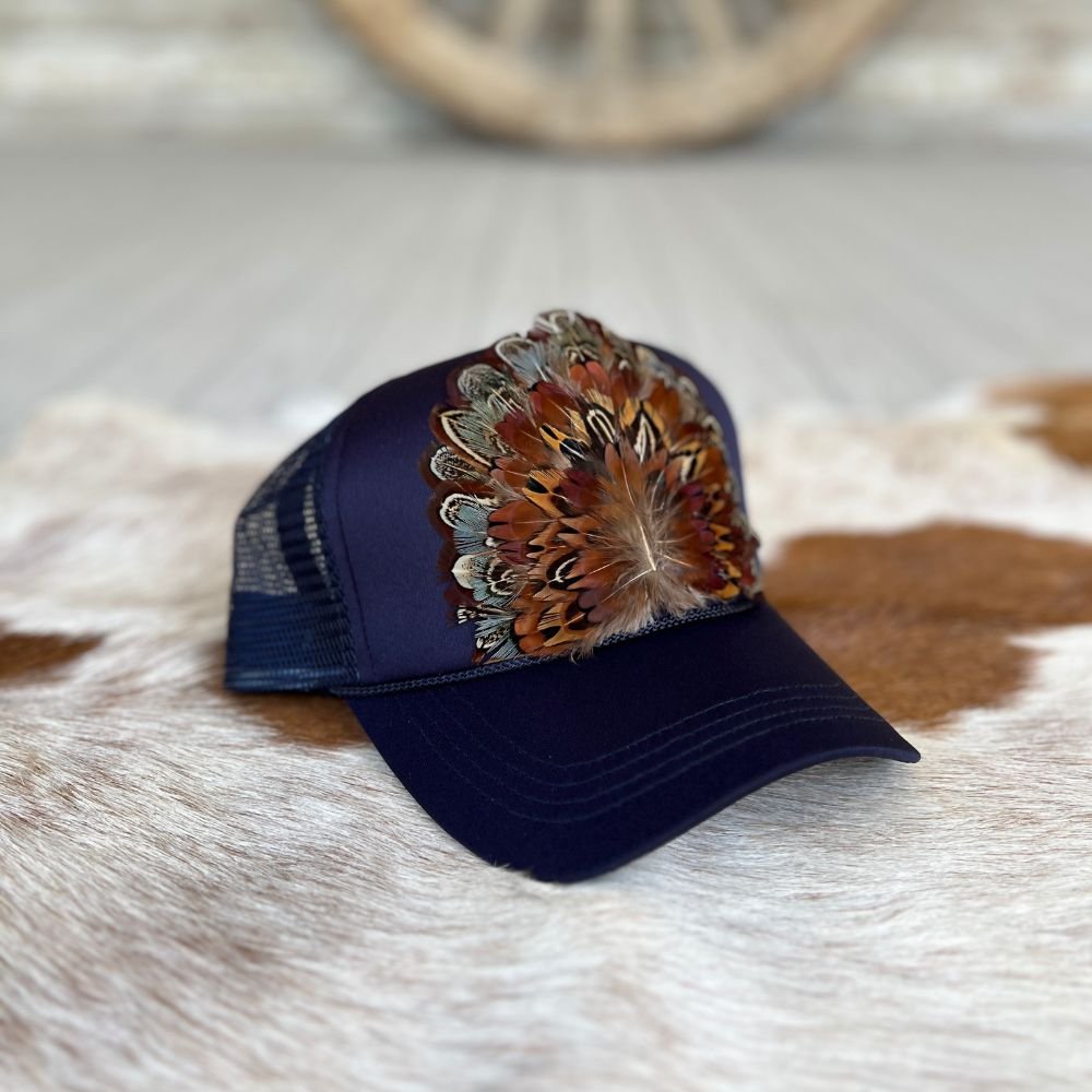 Feathered Trucker Caps