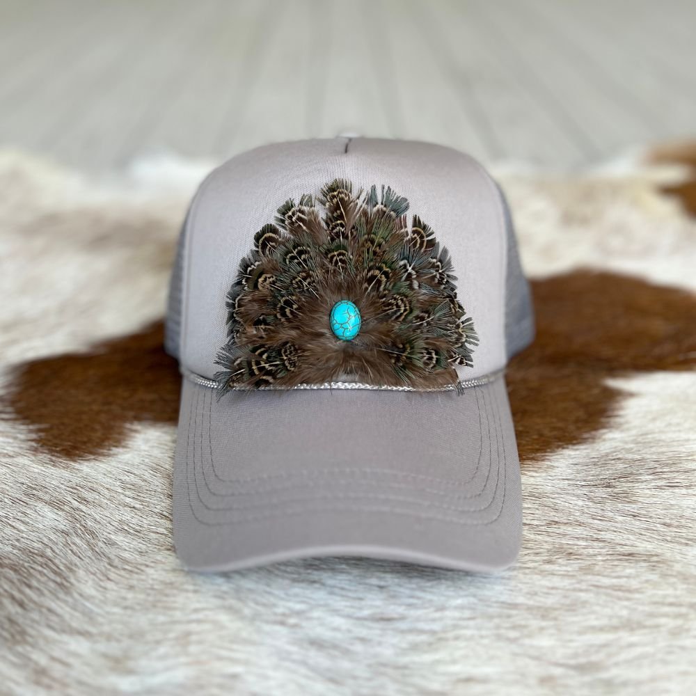 Feathered Trucker Caps