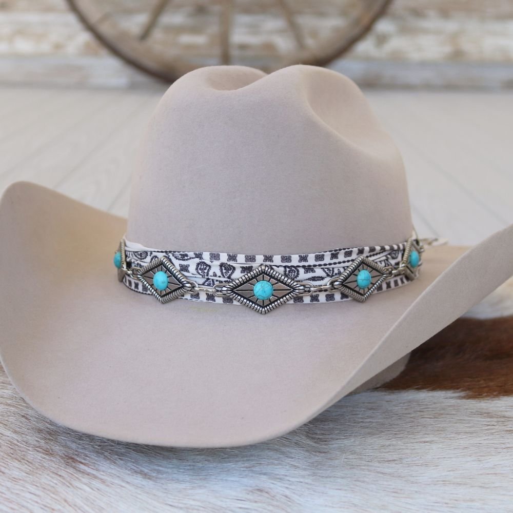 Diamond Concho Hat Band