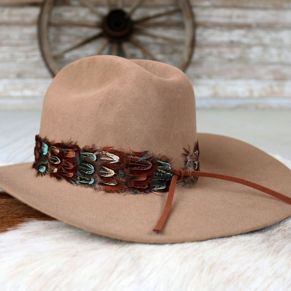 Western Feather Hat Band - Riverbend