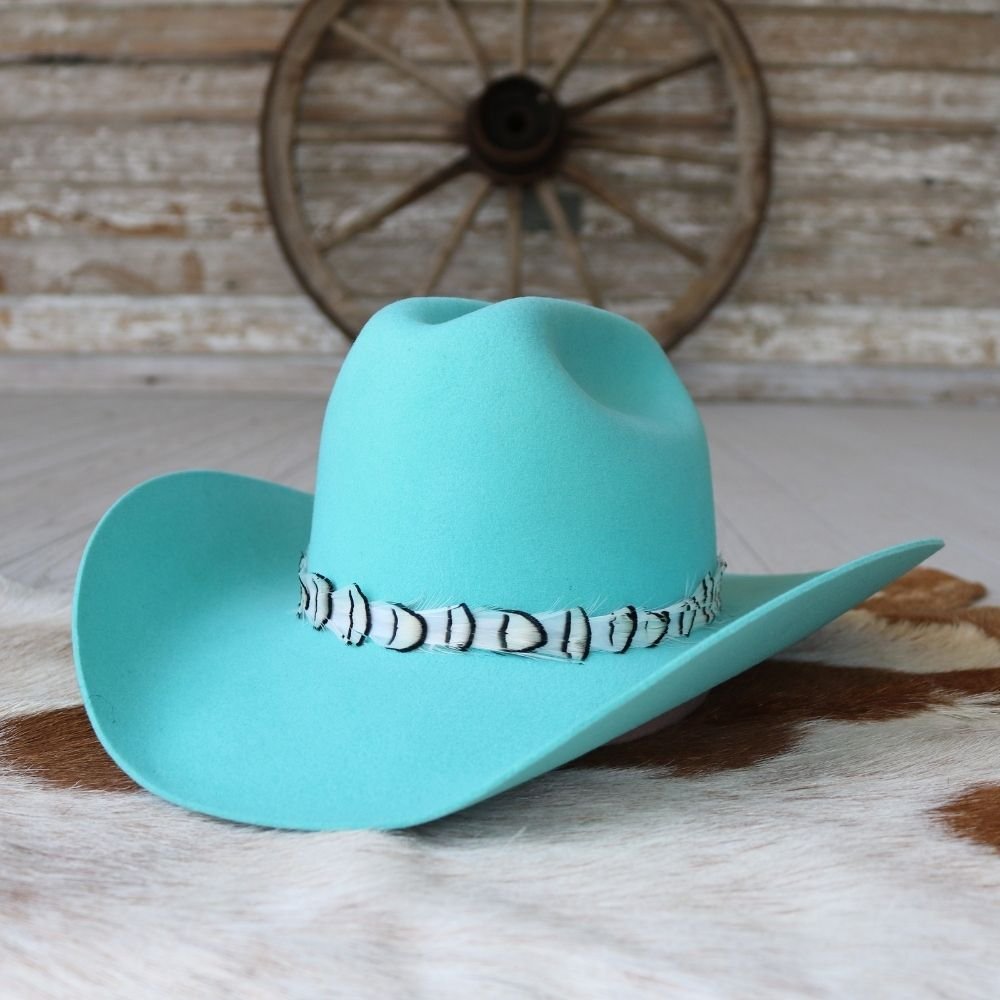 White Feather Hat Band - Luna