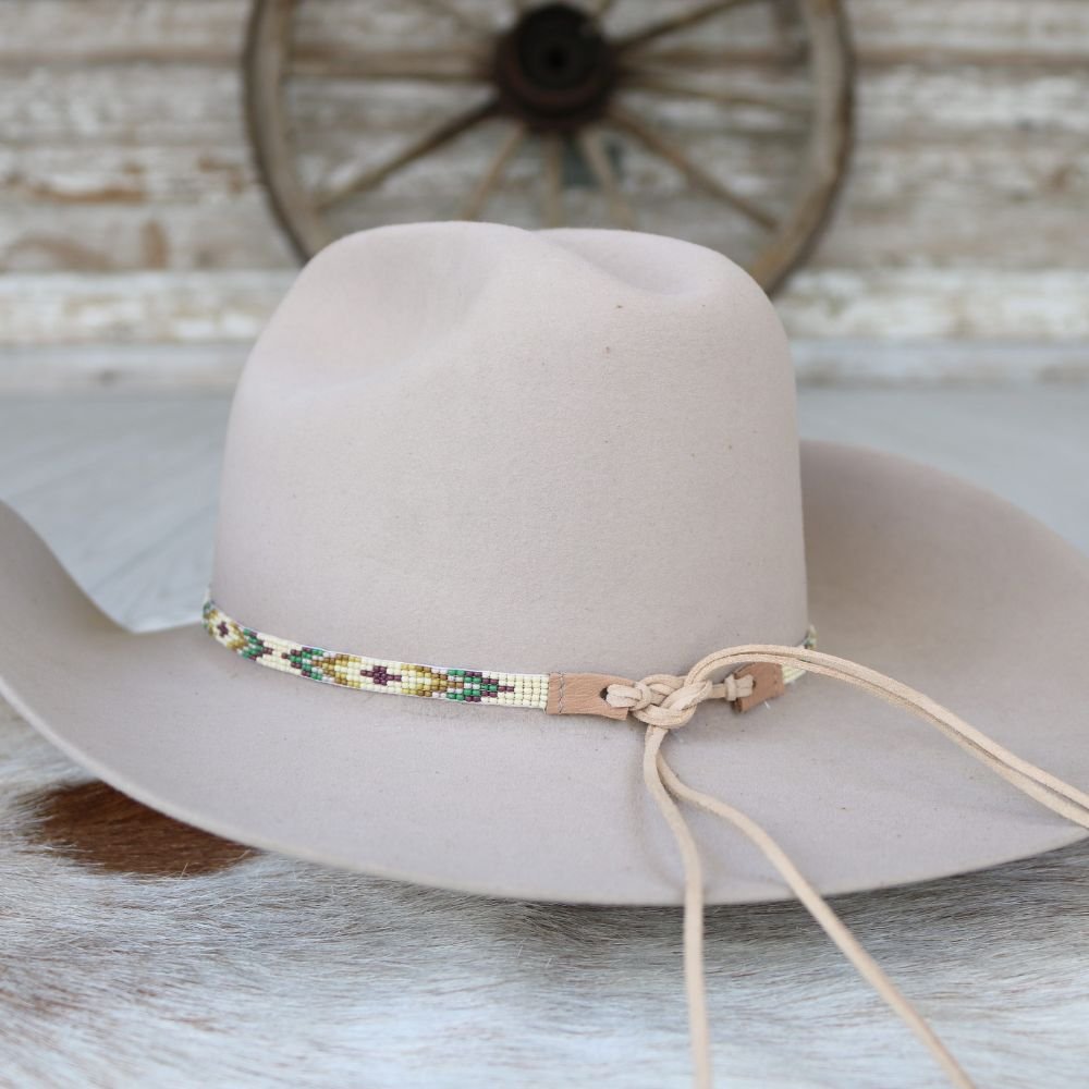 Western Beaded Hat Band - Santa Fe