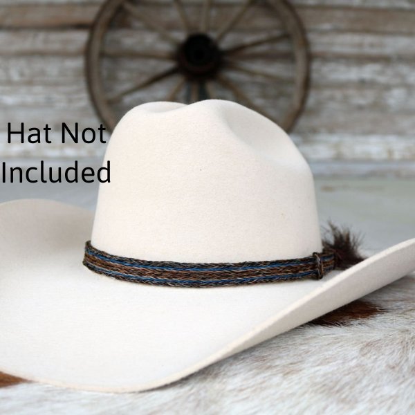 Horsehair Braided Single Tassel Hat Band - Taos