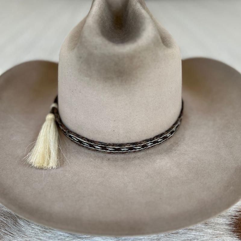 Horsehair Braided Single Tassel Hat Band - Paint