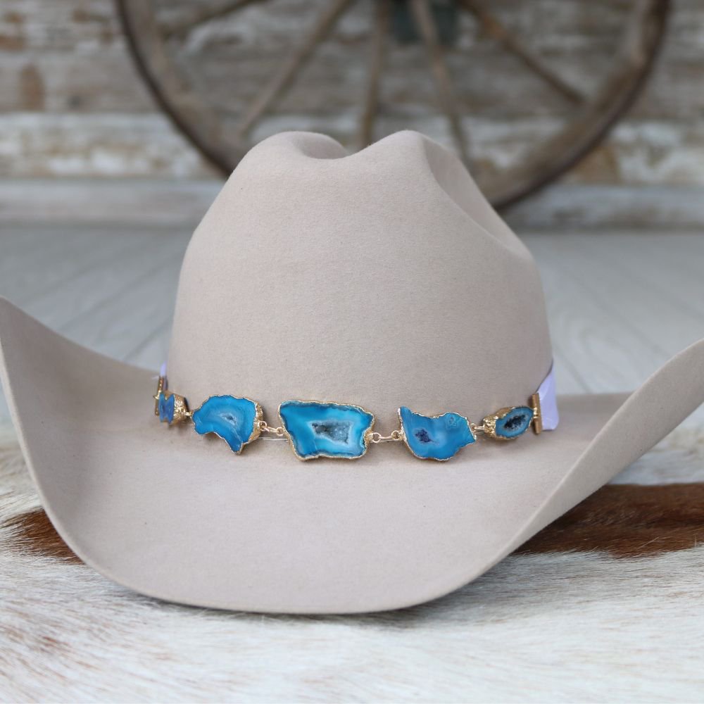 Geode Slice Blue Hat Band – Sutton