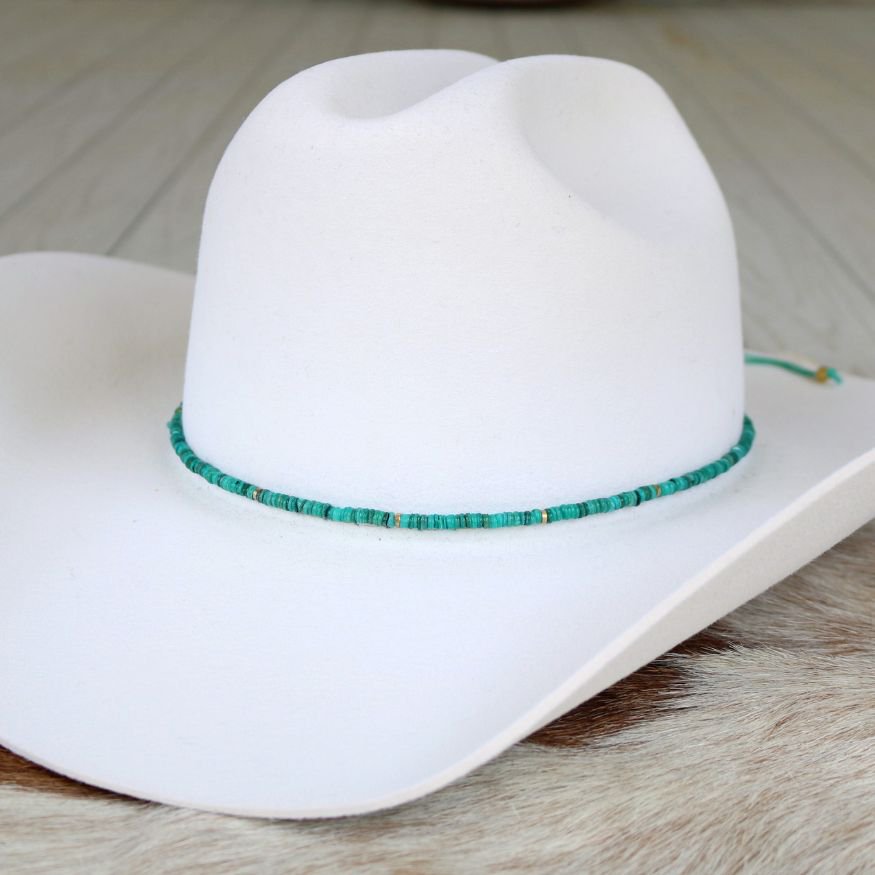 Turquoise Shell Hat Band - Willa