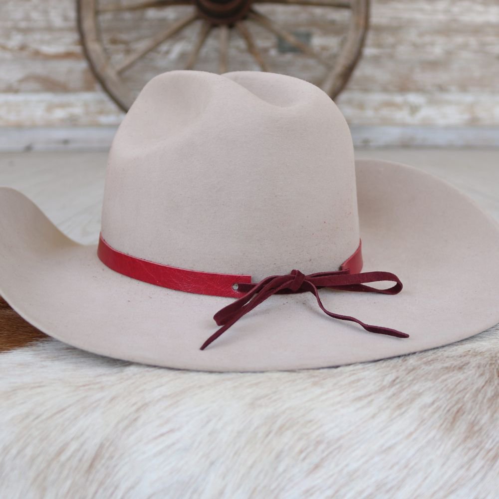 Red Leather Hat Band Variety Pack – 4 Pack