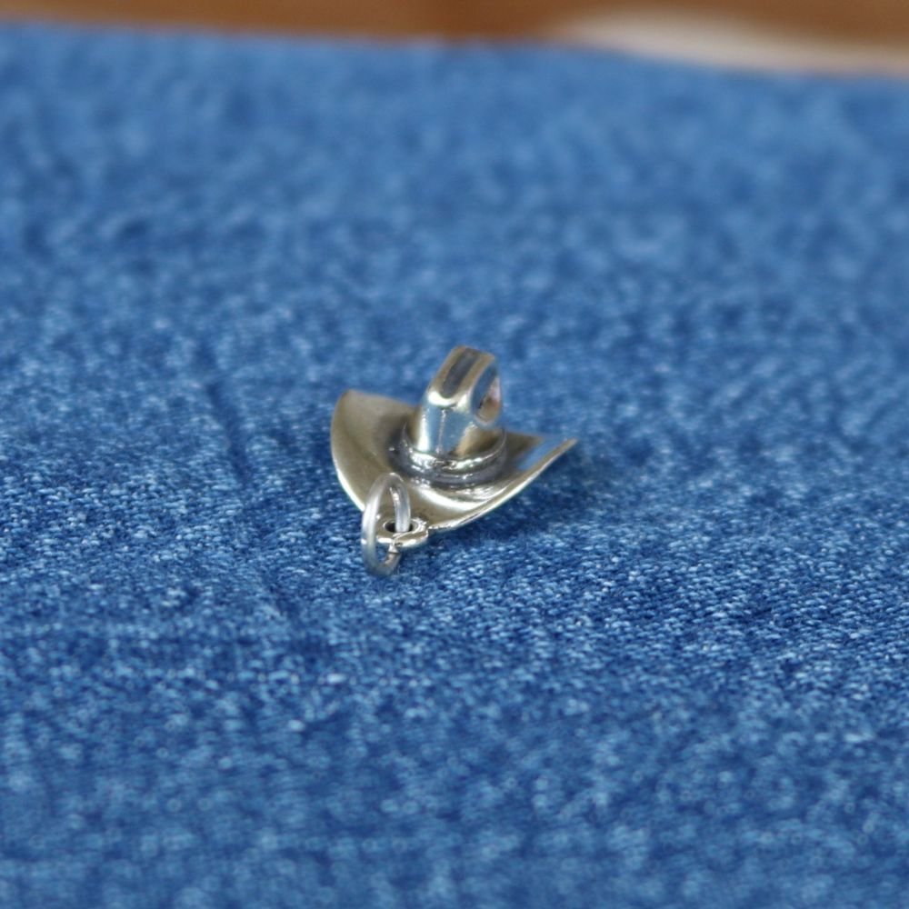 Cowboy Hat Charm Sterling Silver