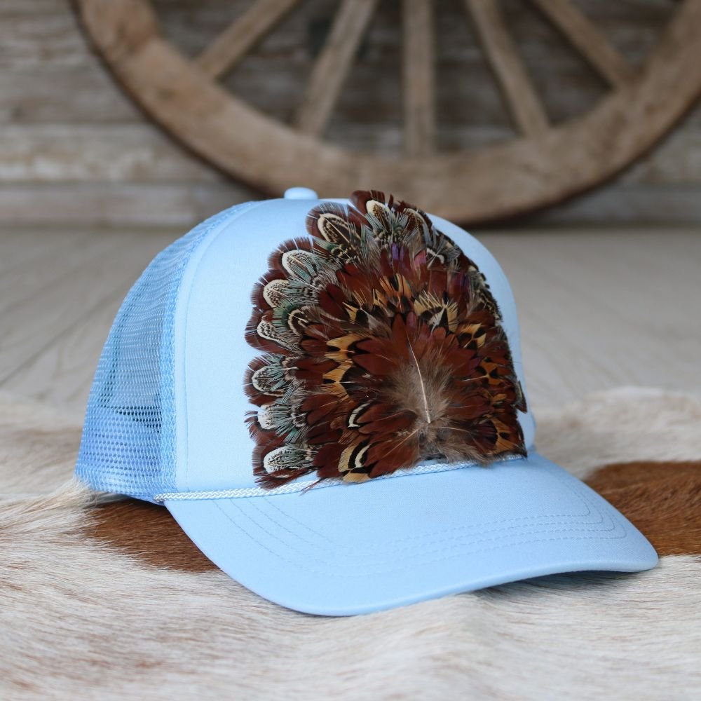 Feathered Trucker Caps