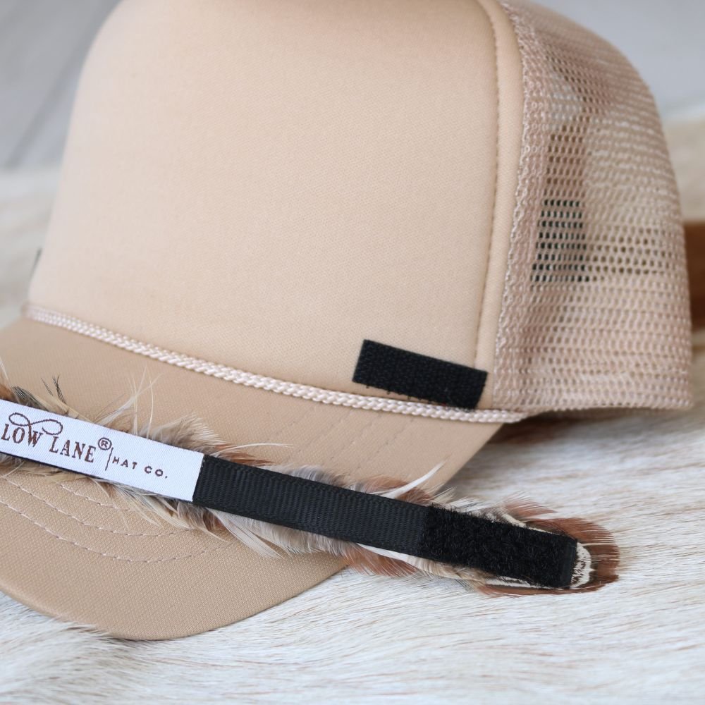 Mini Feather Hat Band for Trucker Caps – Willow