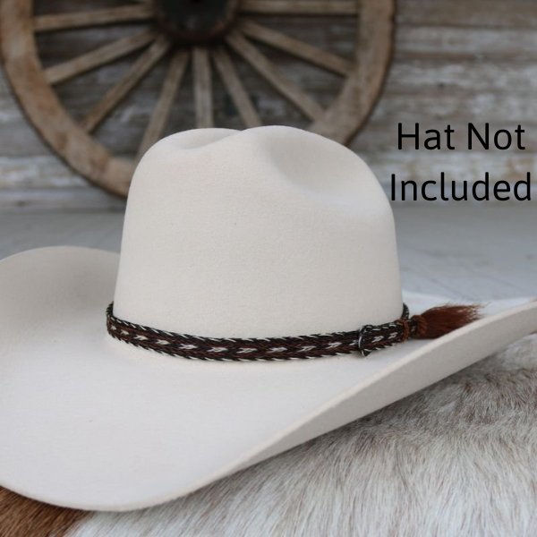 Horsehair Braided Single Tassel Hat Band - Duster