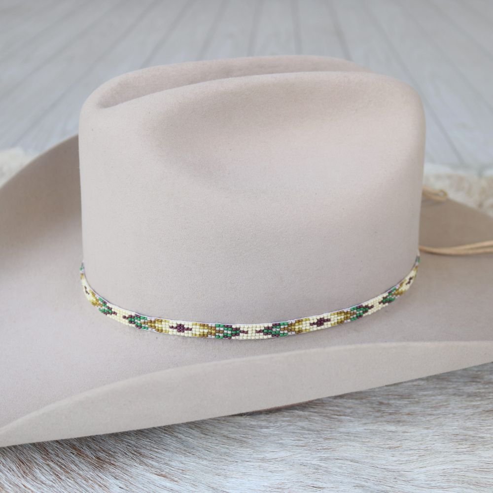 Western Beaded Hat Band - Santa Fe
