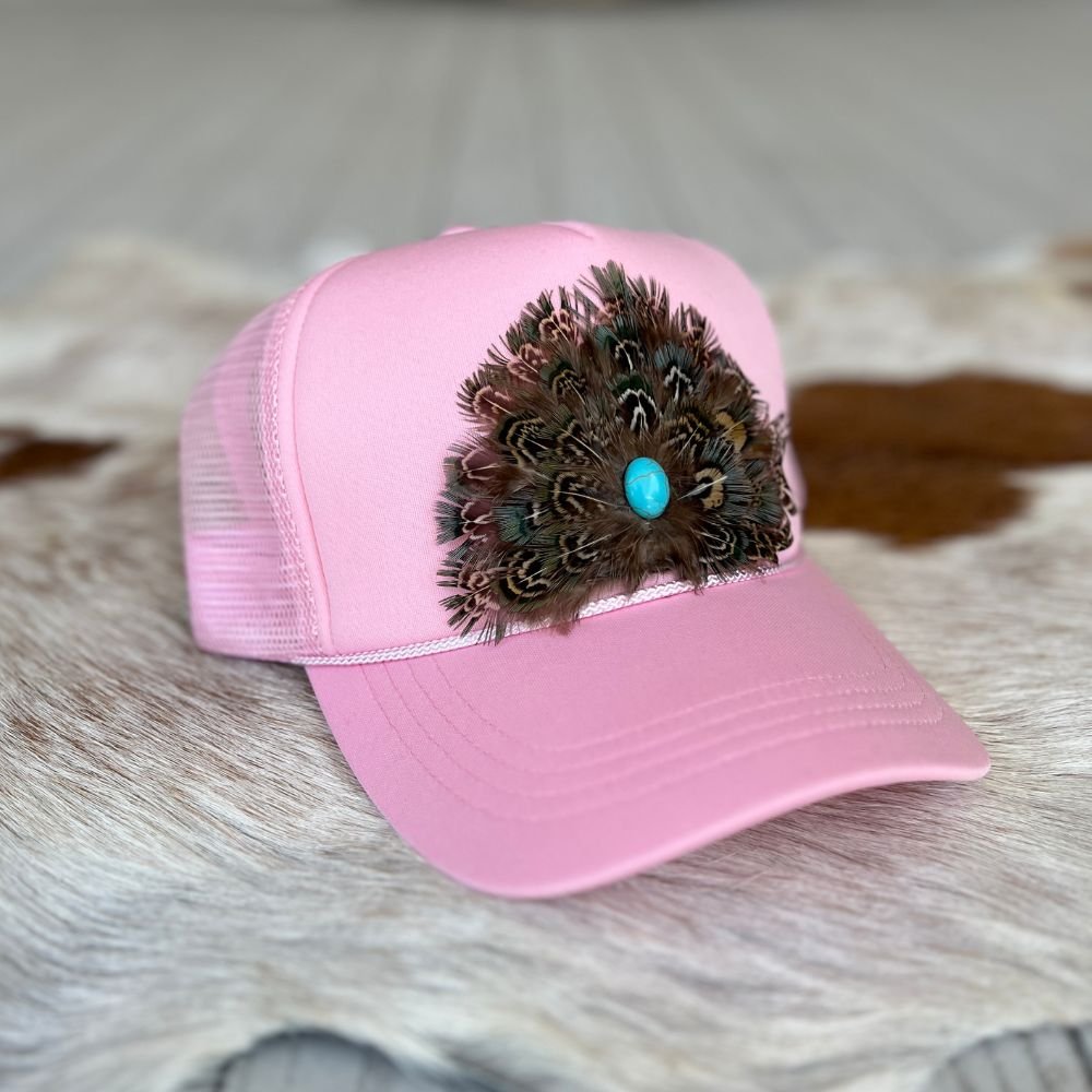 Feathered Trucker Caps