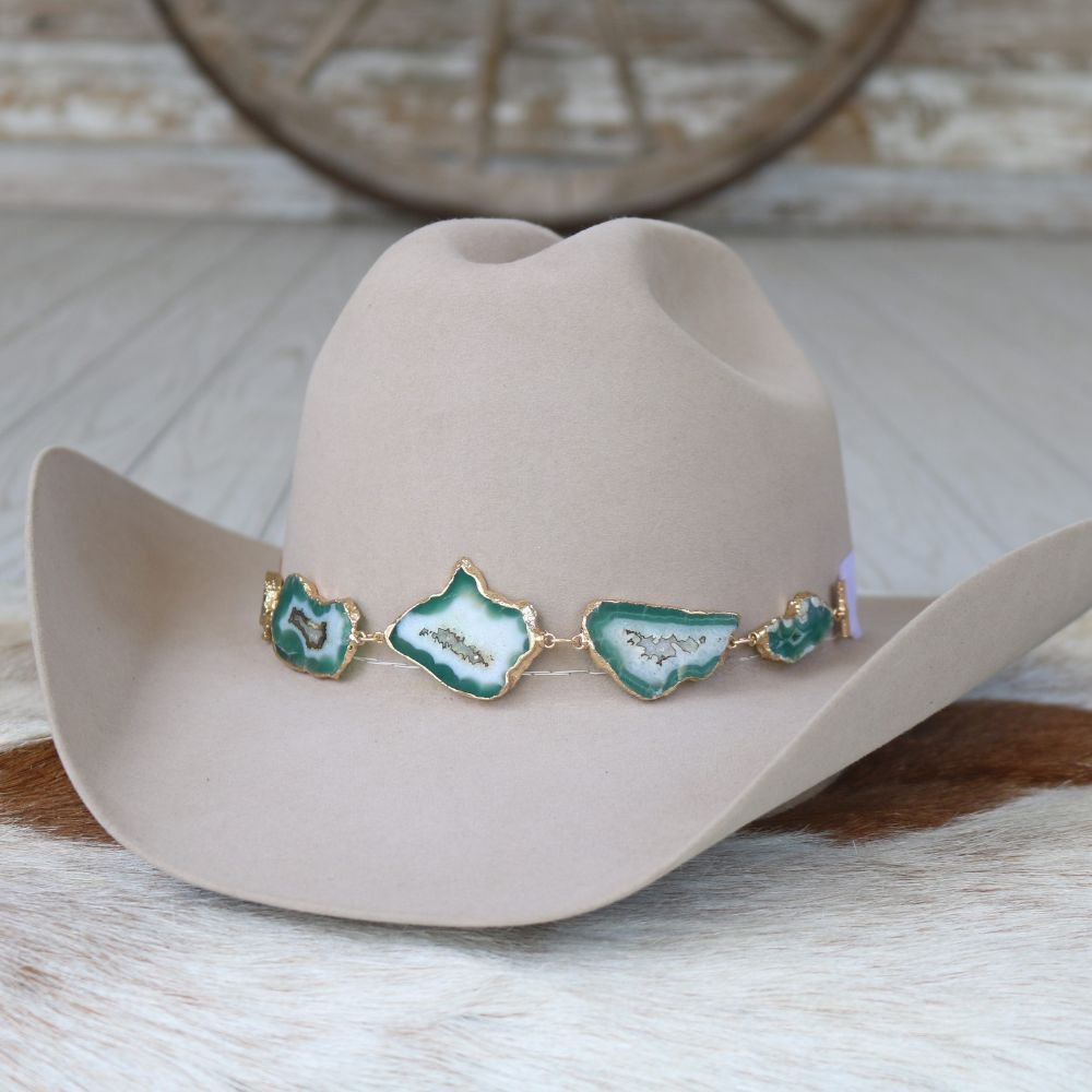 Geode Slice Green Hat Band – Ramona