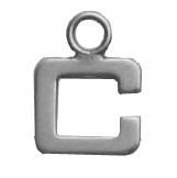 a silver square shaped object with a ring
