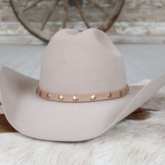 a hat on a fur rug