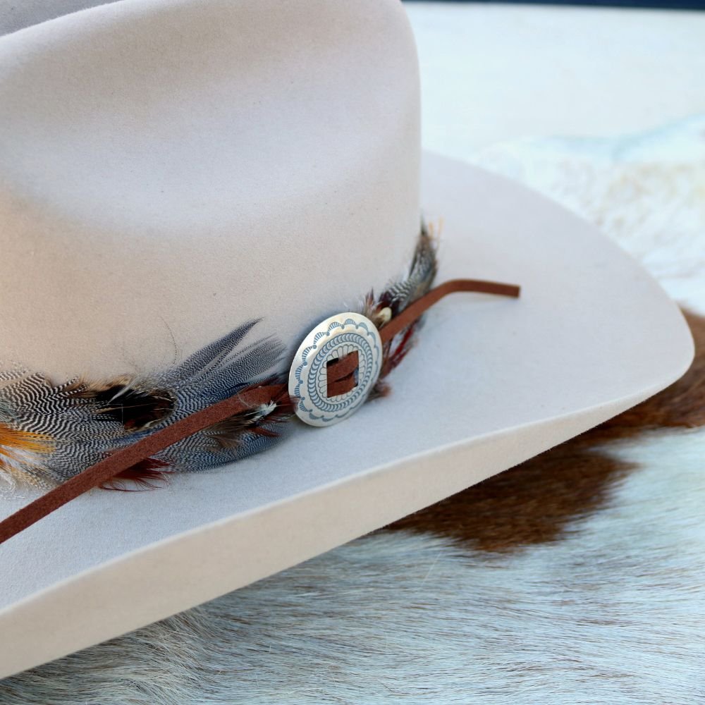 1.5" Slotted Stamped Concho .925