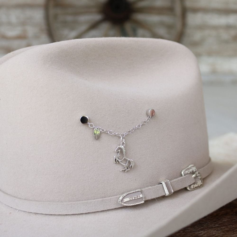 Rearing Horse Charm Sterling Silver