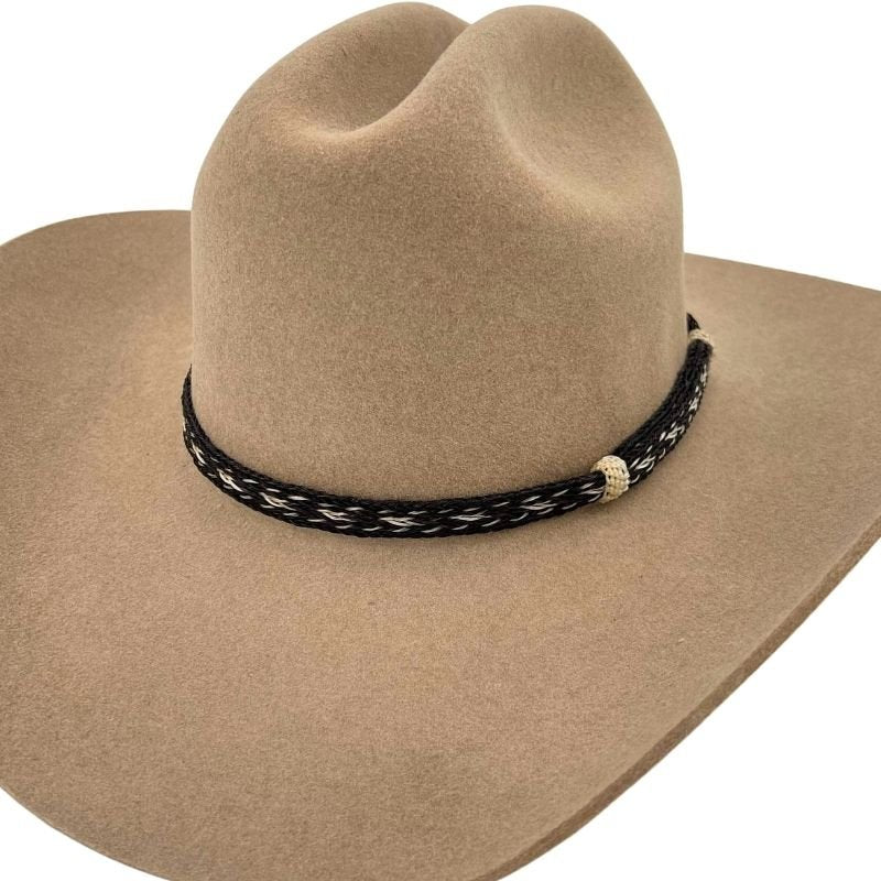 Horsehair Braided Hat Band - Black Socks