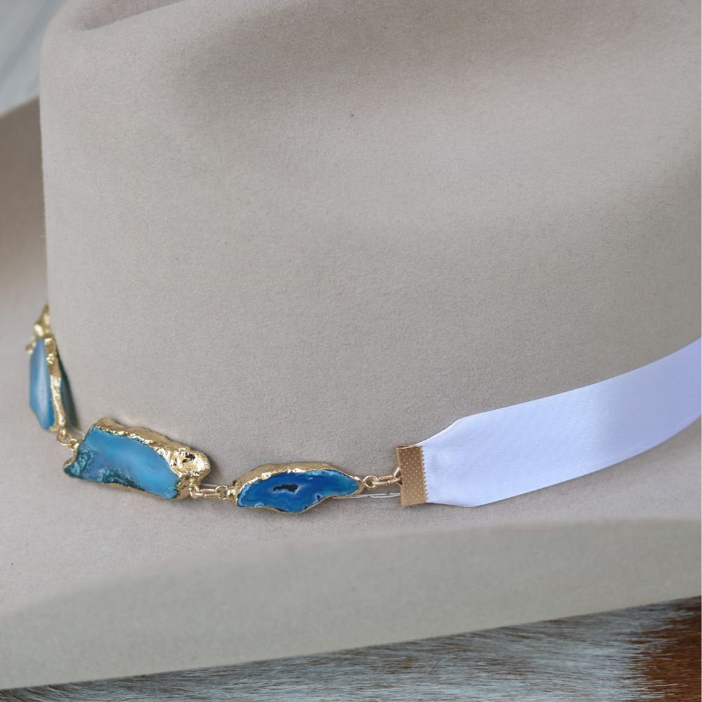 Geode Slice Blue Hat Band – Sutton