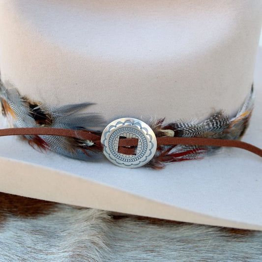 1.5" Slotted Stamped Concho .925