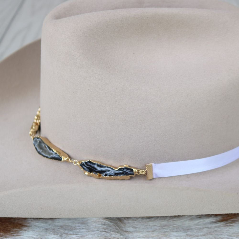 Geode Slice Black Hat Band – Reece