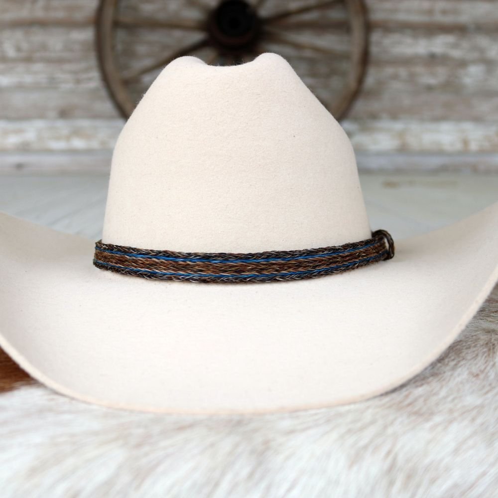 Horsehair Braided Single Tassel Hat Band - Taos