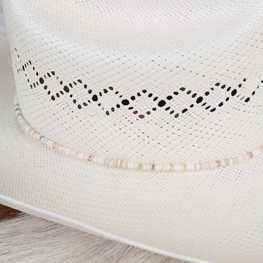 Beige Shell Hat Band - Josie