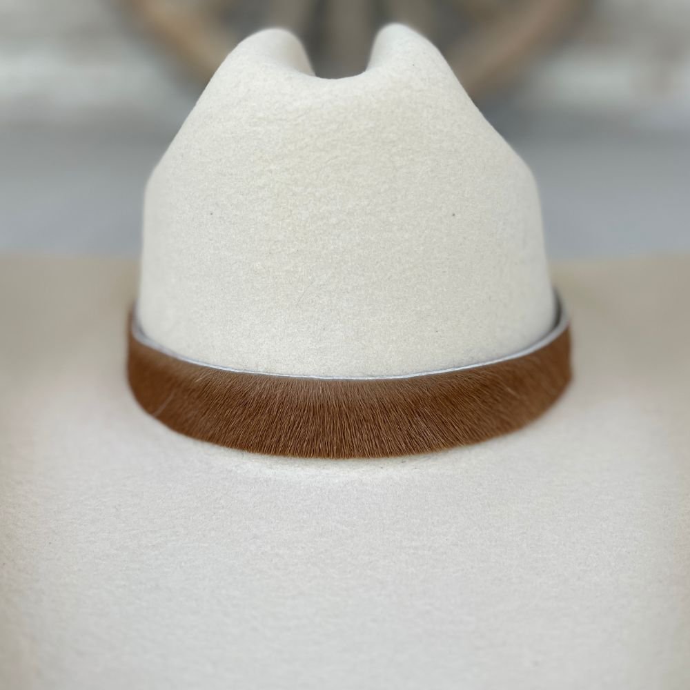 Cowhide Hat Band - Brown