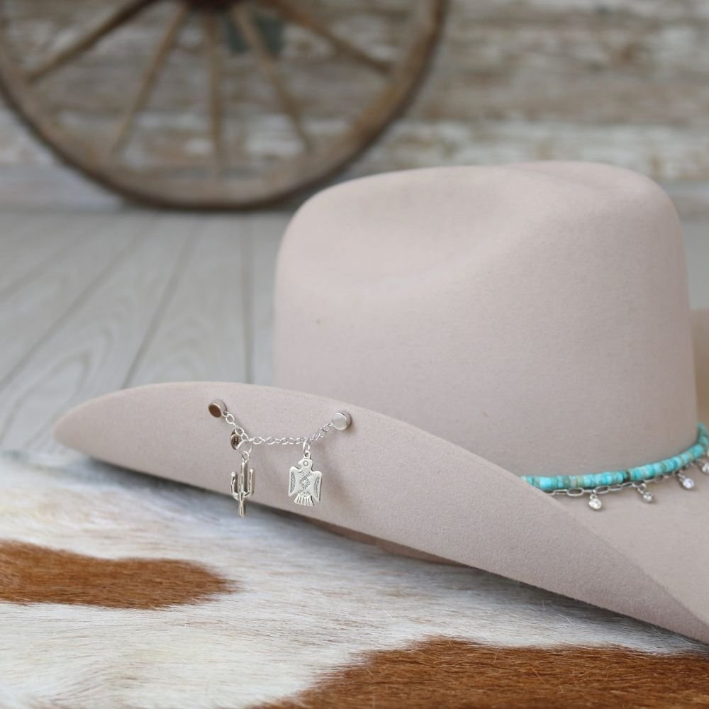 Sterling Silver Hat Charm Chain – Customizable Hat Jewelry