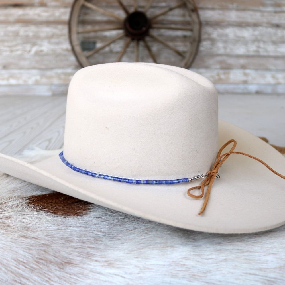 Blue Stone Hat Band