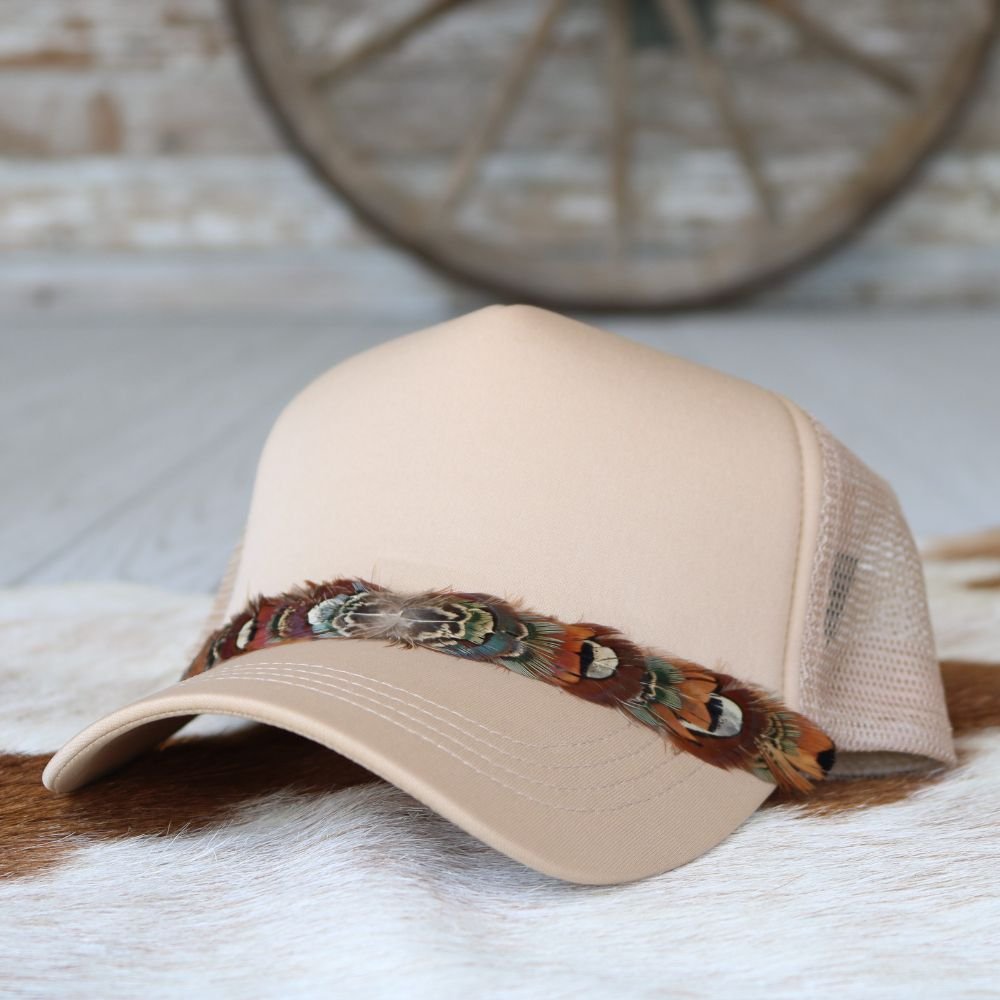 Mini Feather Hat Band for Trucker Caps – Shikoba