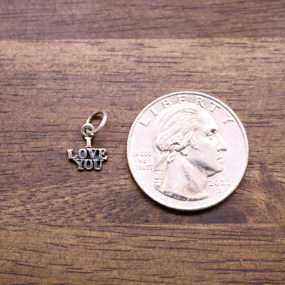 a coin with a charm and a coin with a picture of a man