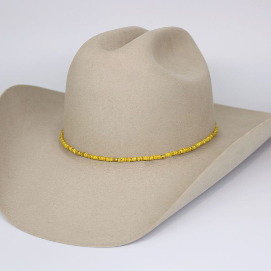Mustard Shell Hat Band - Goldie