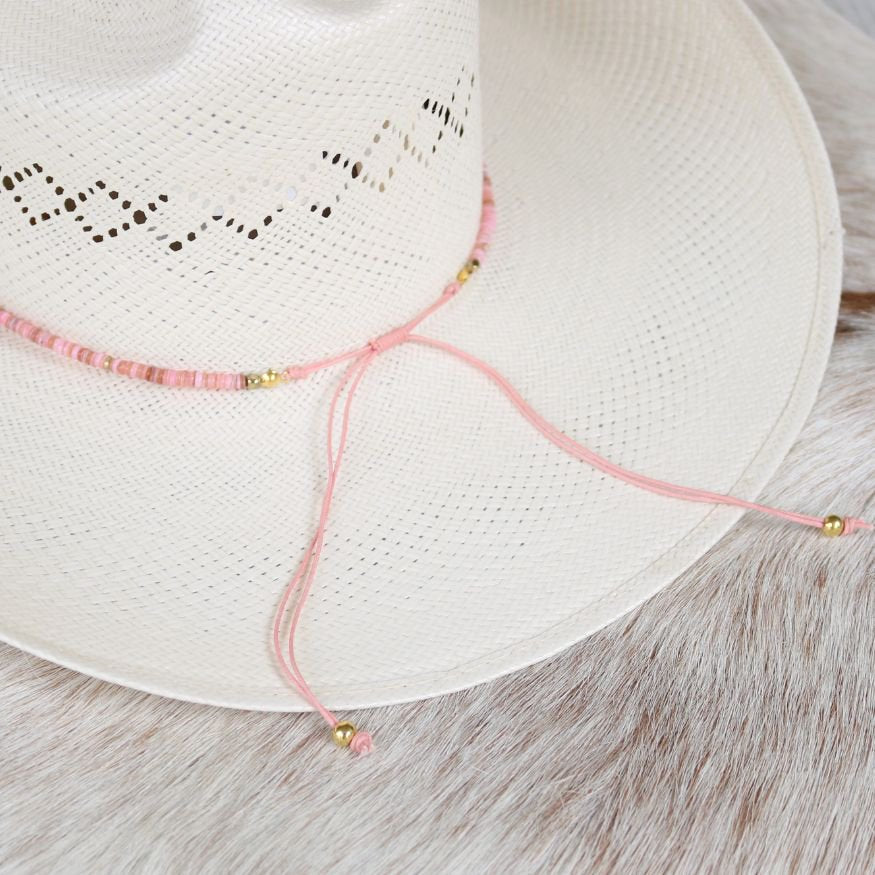 Pink Shell Hat Band - Mabel