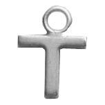 a silver cross with a ring